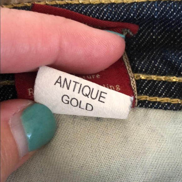 Jeans trimmed in gold - Picture 7 of 8